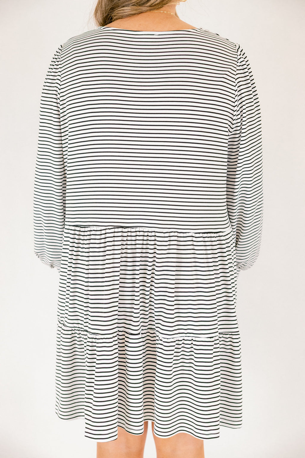 From Here On Out Dress, Cream Stripe