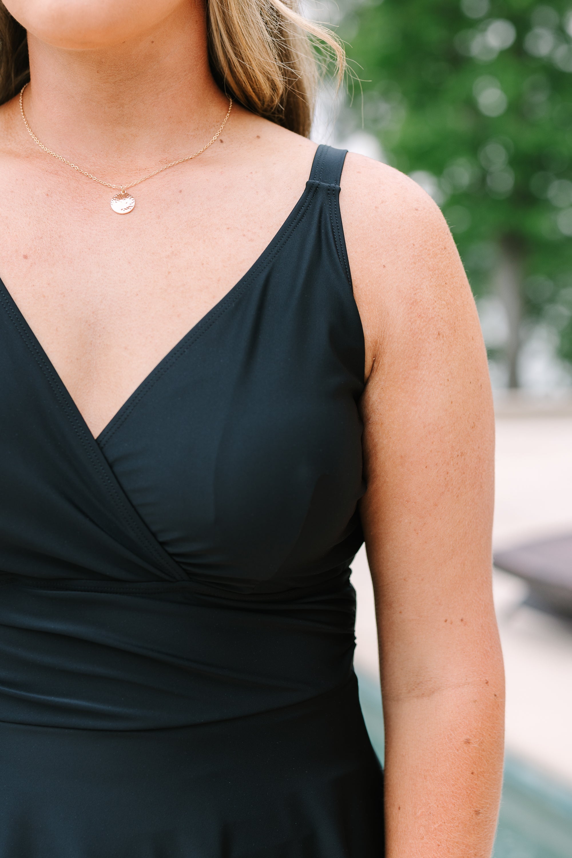 On The Sea Swim Dress, Black