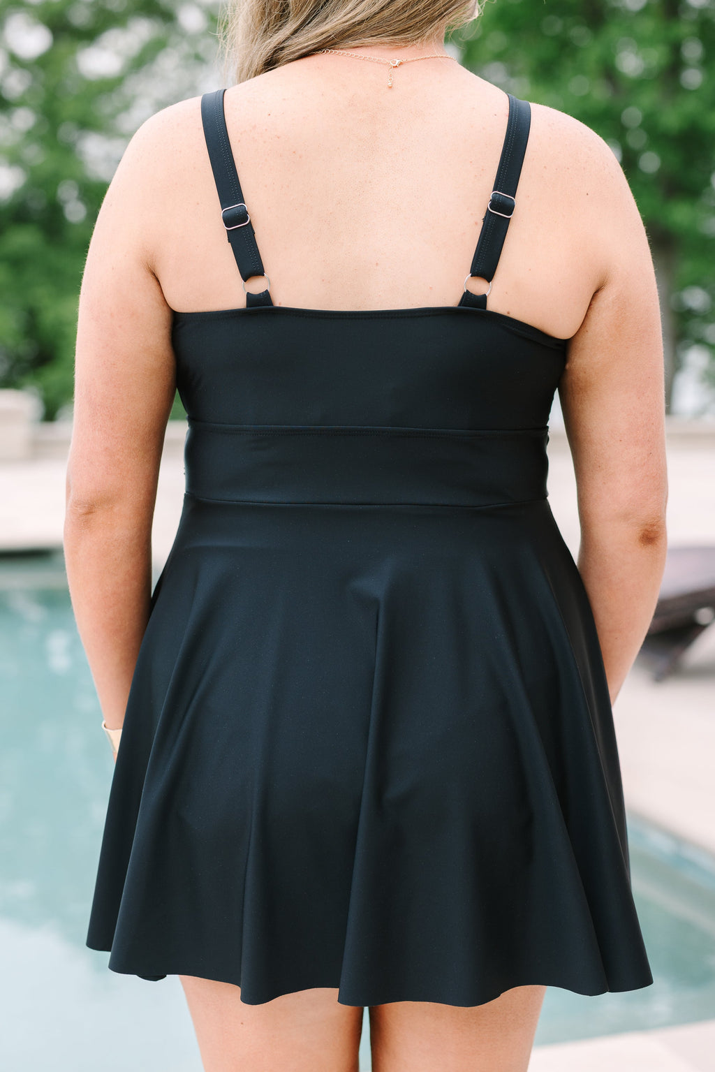On The Sea Swim Dress, Black