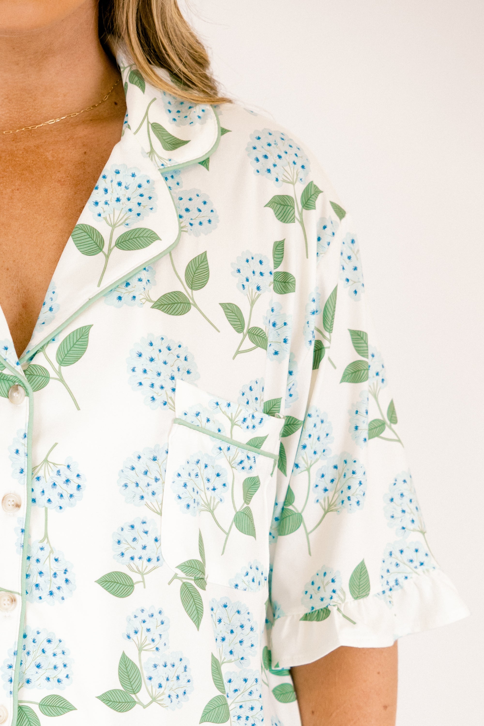 Where The Wild Things Are Pajama Set, Blue Hydrangea