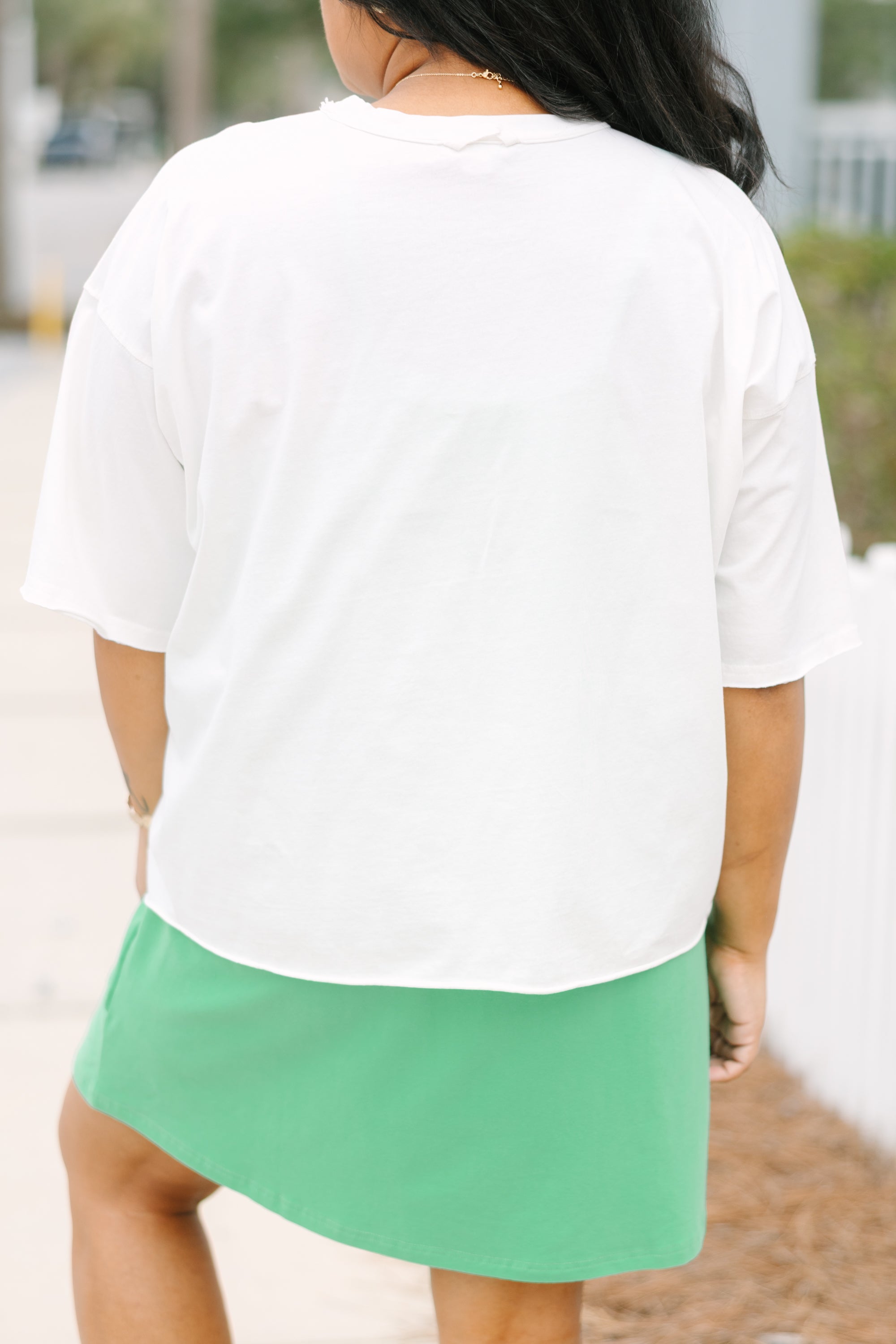 Fun In The Sun Vintage Wash Tee, White