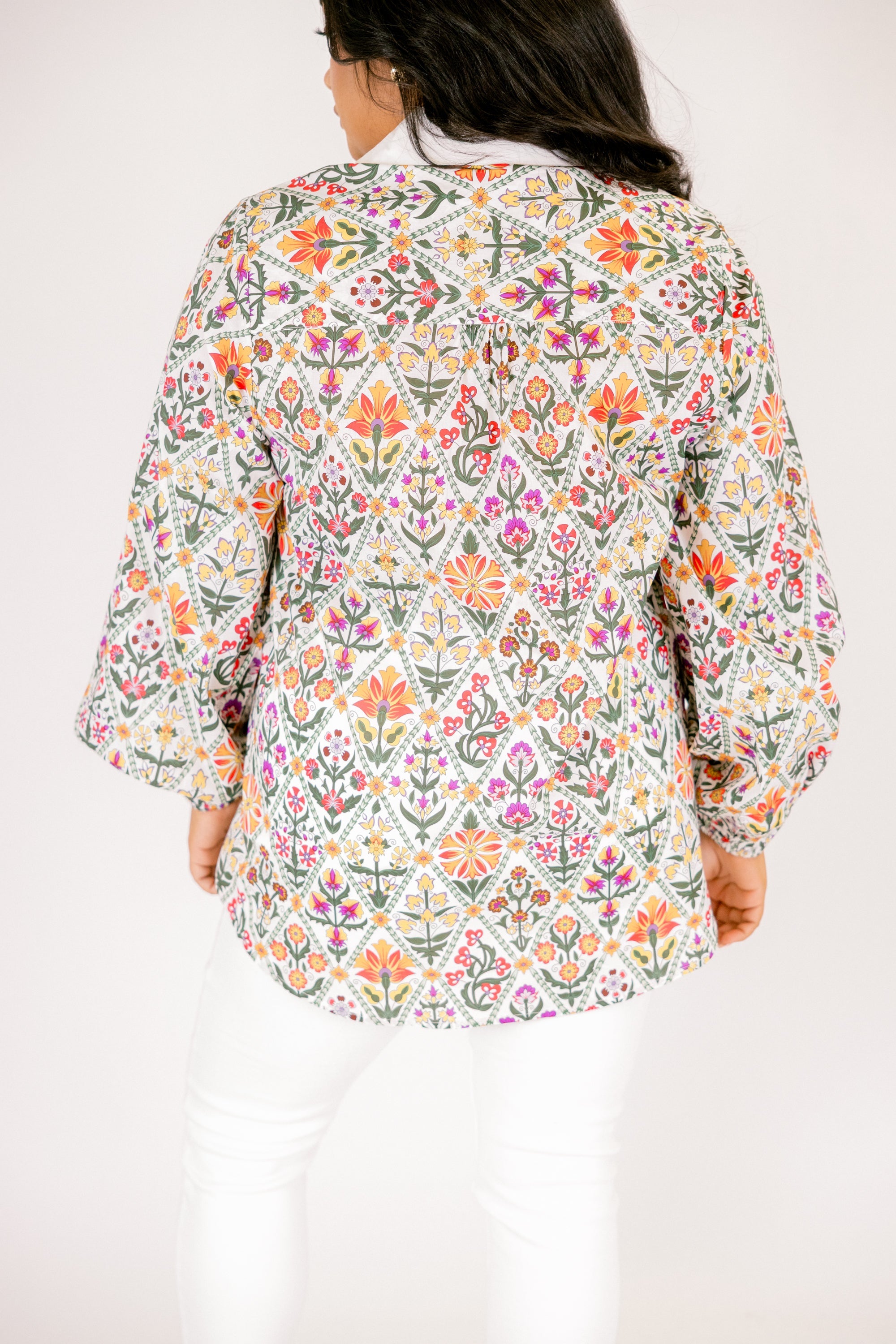 Garden Time Top, Cream