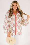 Garden Time Top, Pink Floral