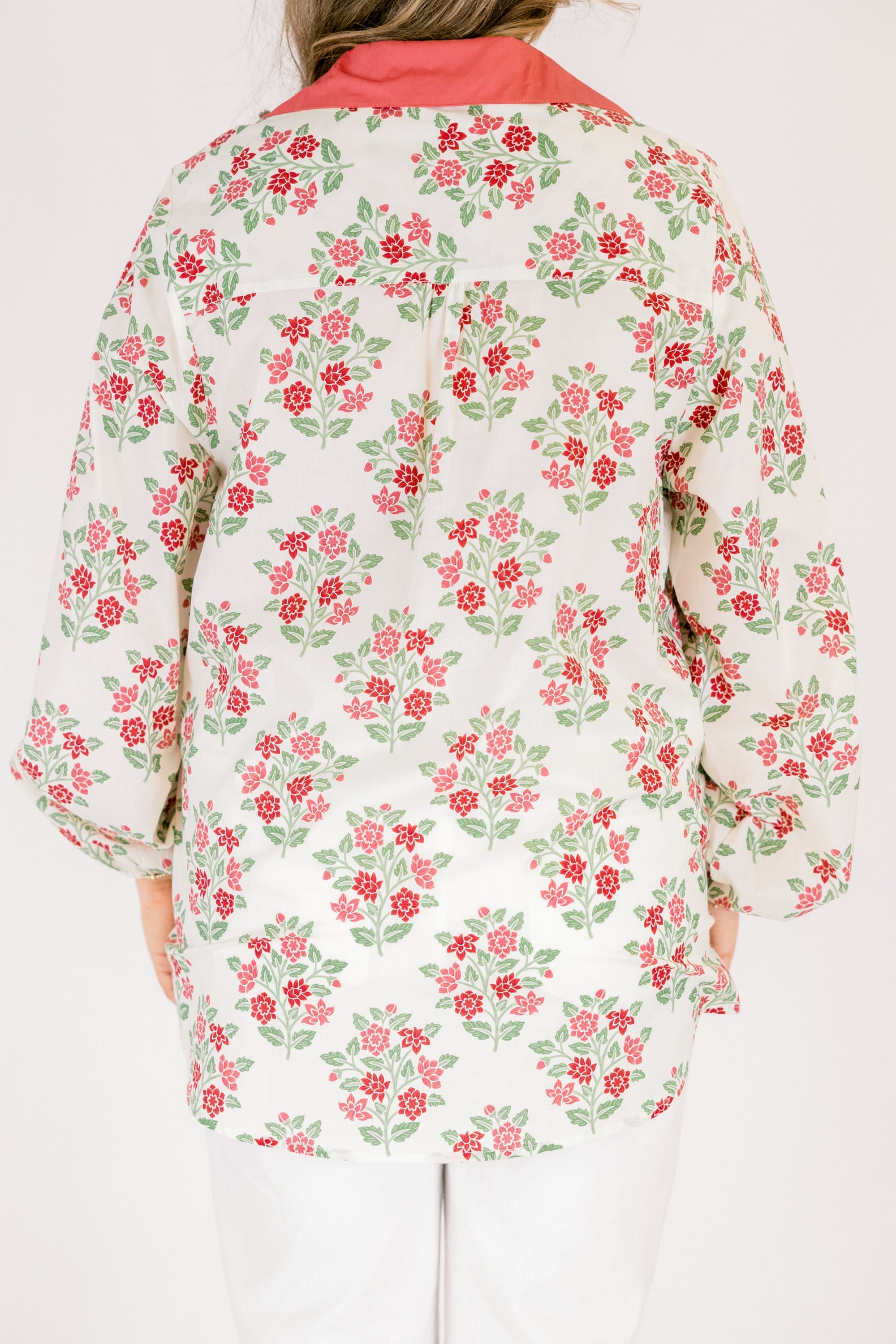 Garden Time Top, Pink Floral
