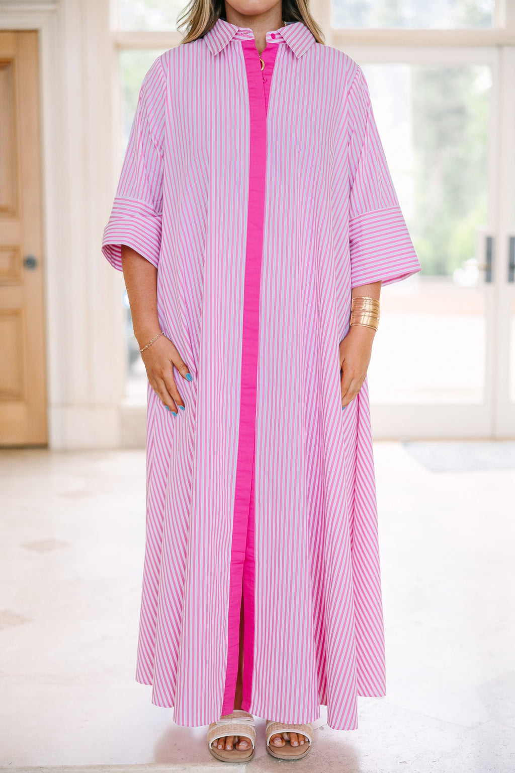Get A Move On Dress, Bright Pink