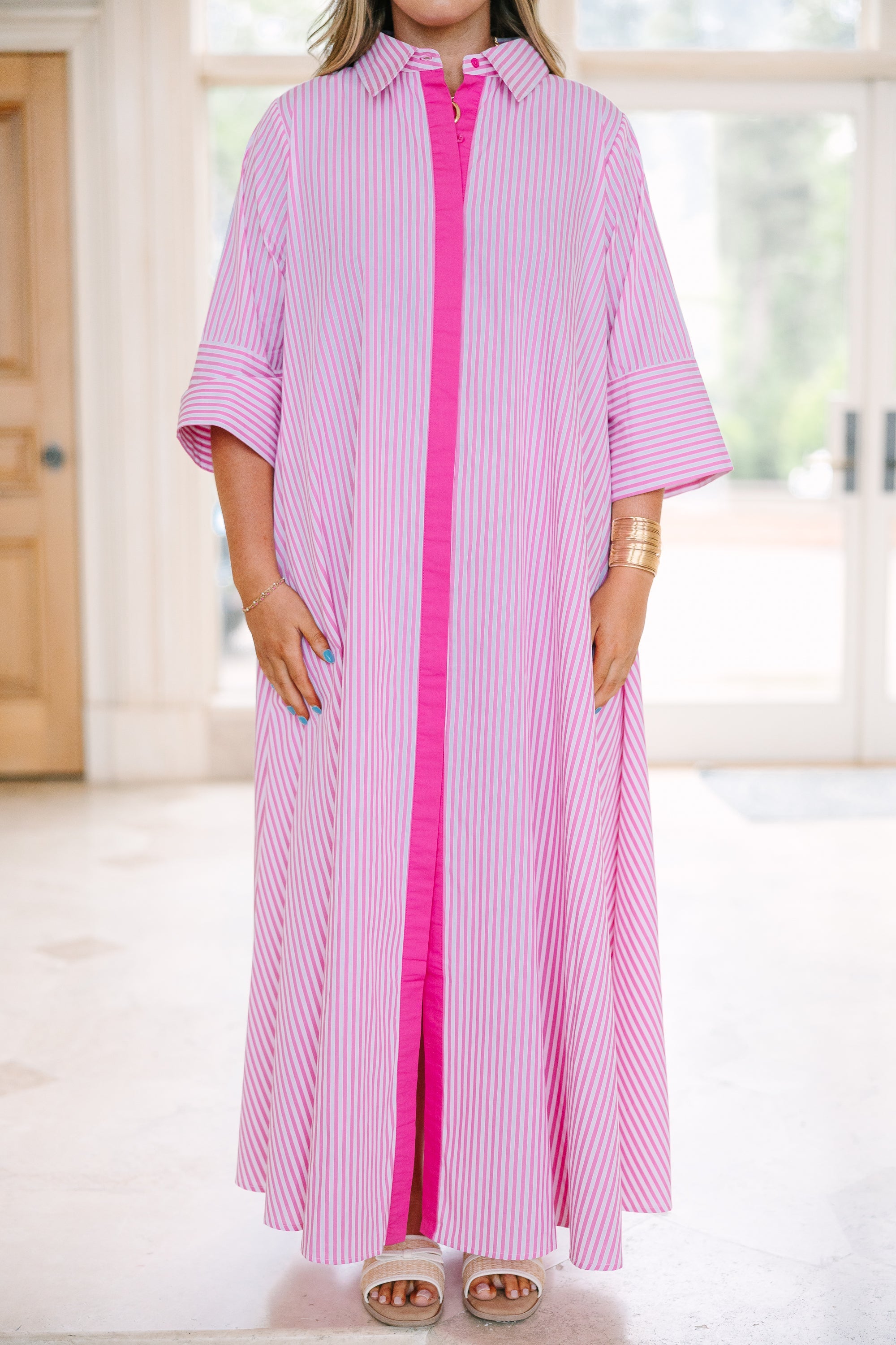 Get A Move On Dress, Bright Pink
