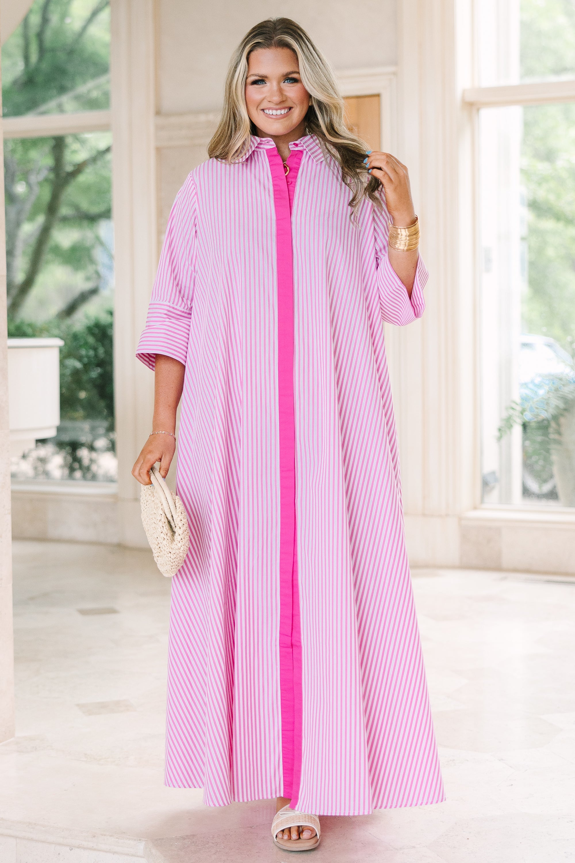 Get A Move On Dress, Bright Pink