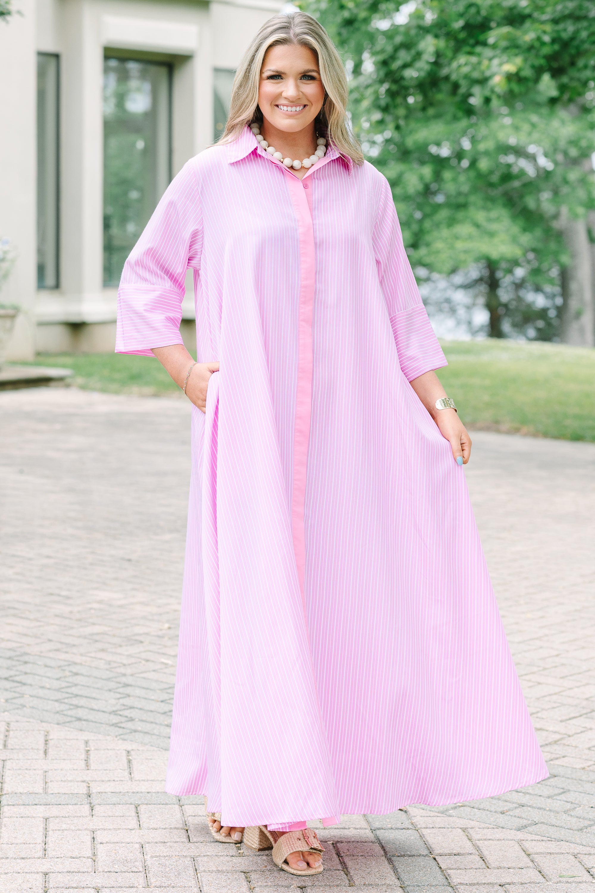 Get A Move On Dress, Light Pink