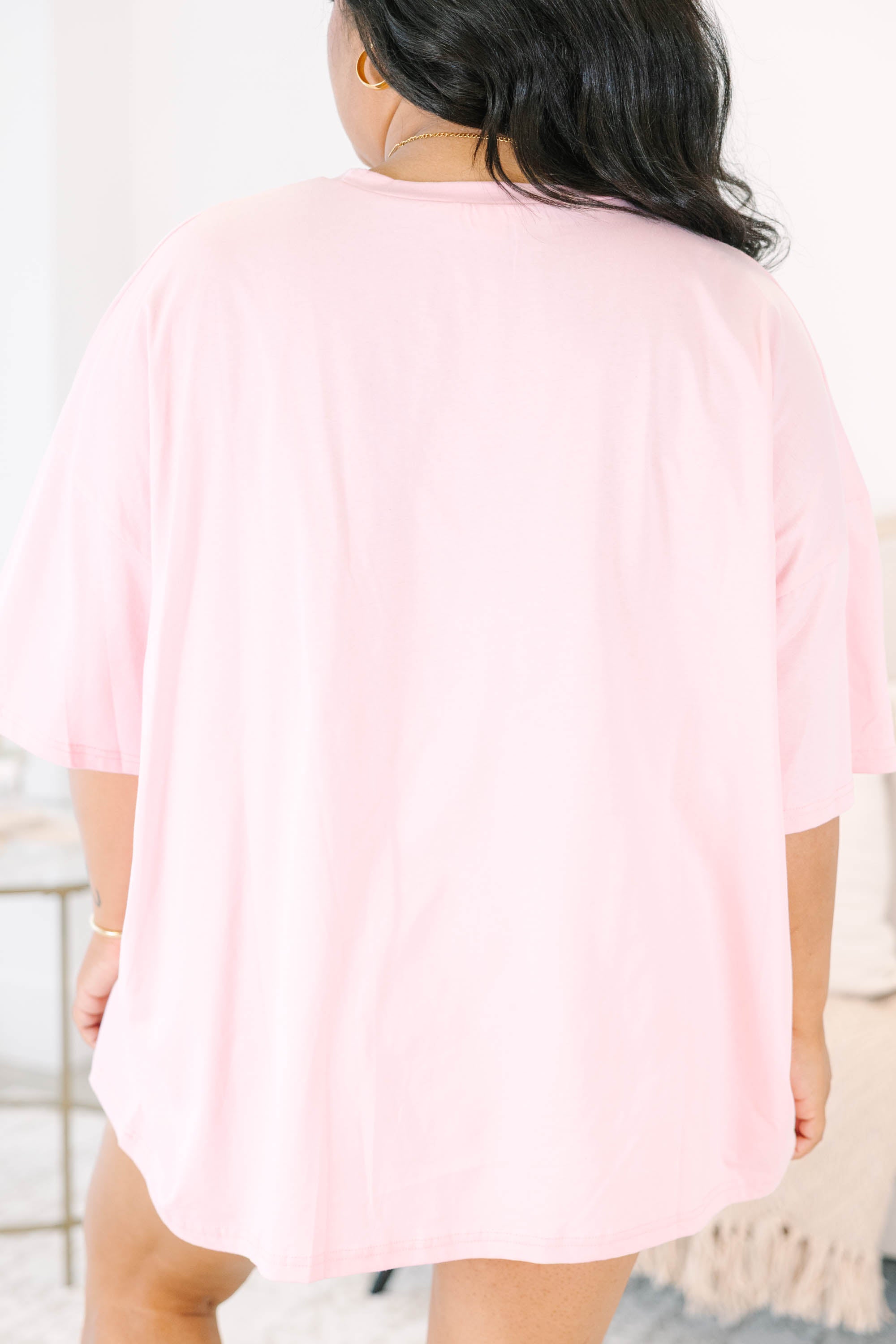 Get It Tiger Boyfriend Tee, Dusty Pink