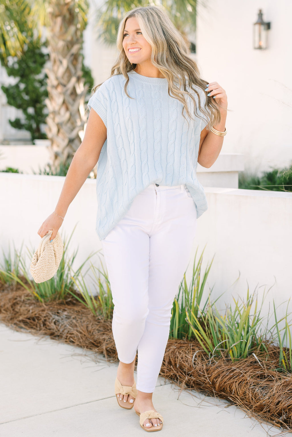 Getting Close Sweater, Blue