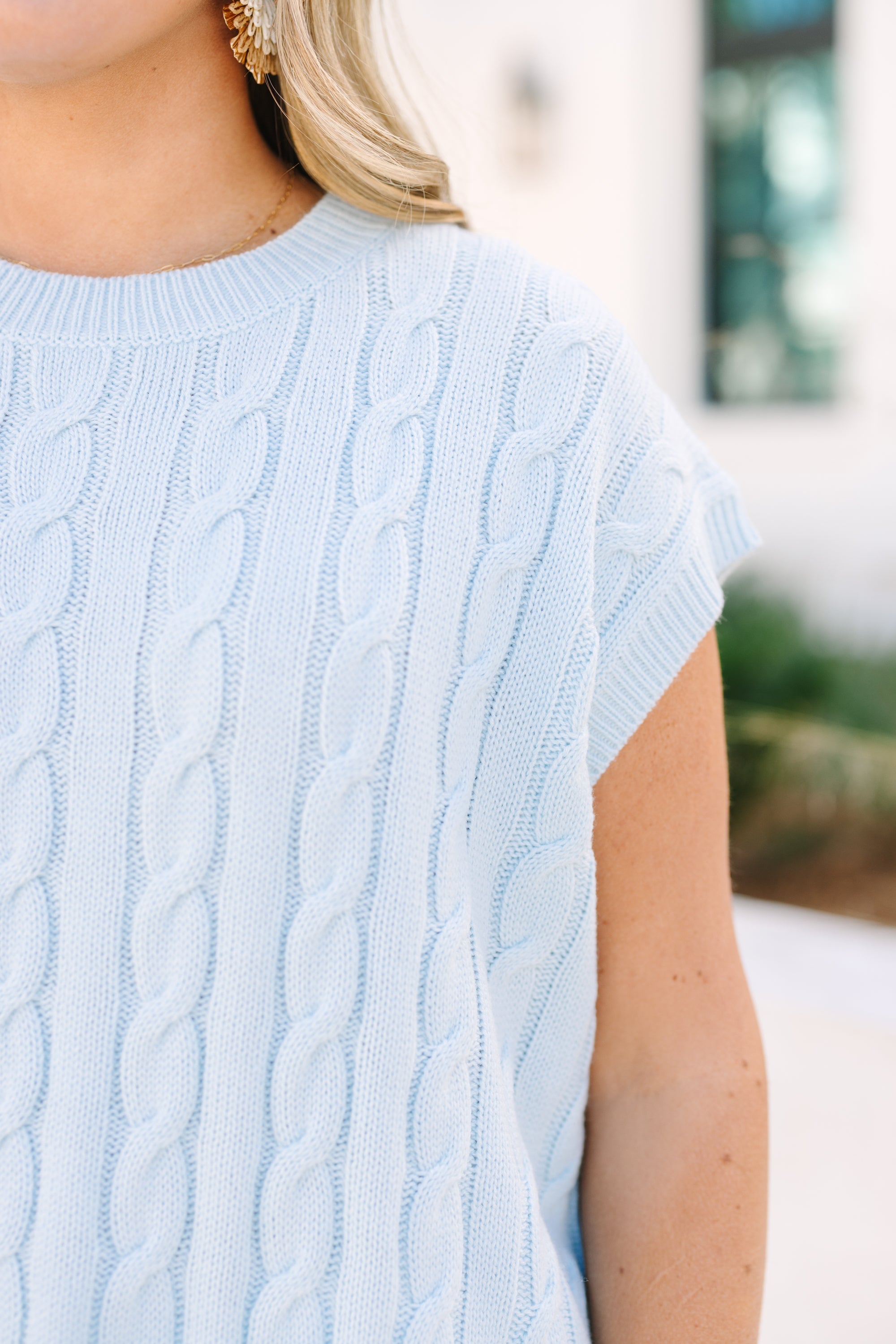 Getting Close Sweater, Blue