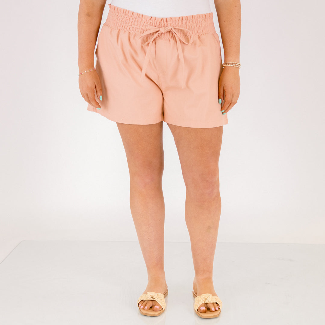 Give You Attitude Shorts, Peach
