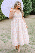 Glowing Rays Dress, Creamsicle