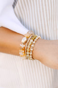 Golden Glow Bracelet Stack, Gold