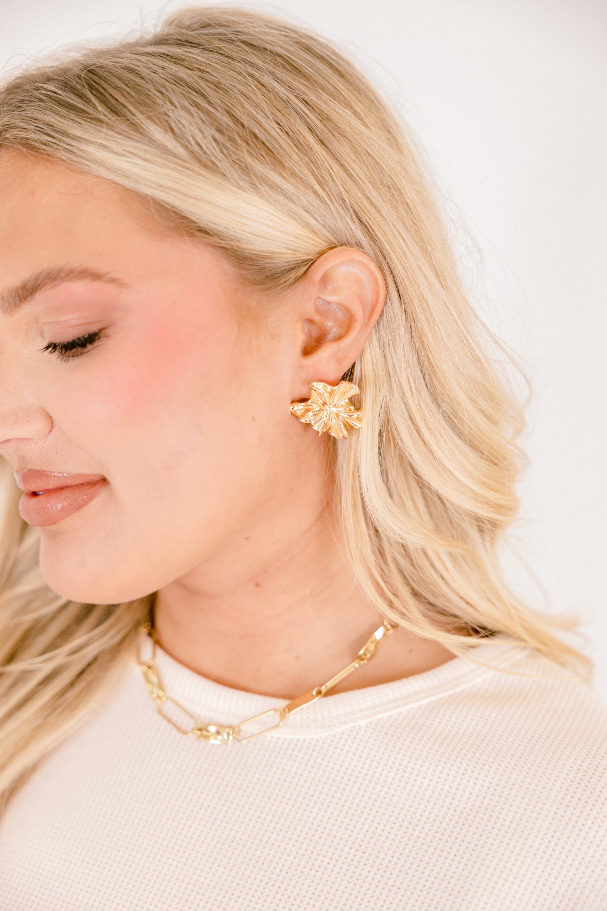 Garden Party Earrings, Gold