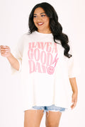 Good Day to You Boyfriend Tee, Ivory