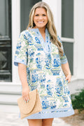 Good Things Ahead Dress, Blue