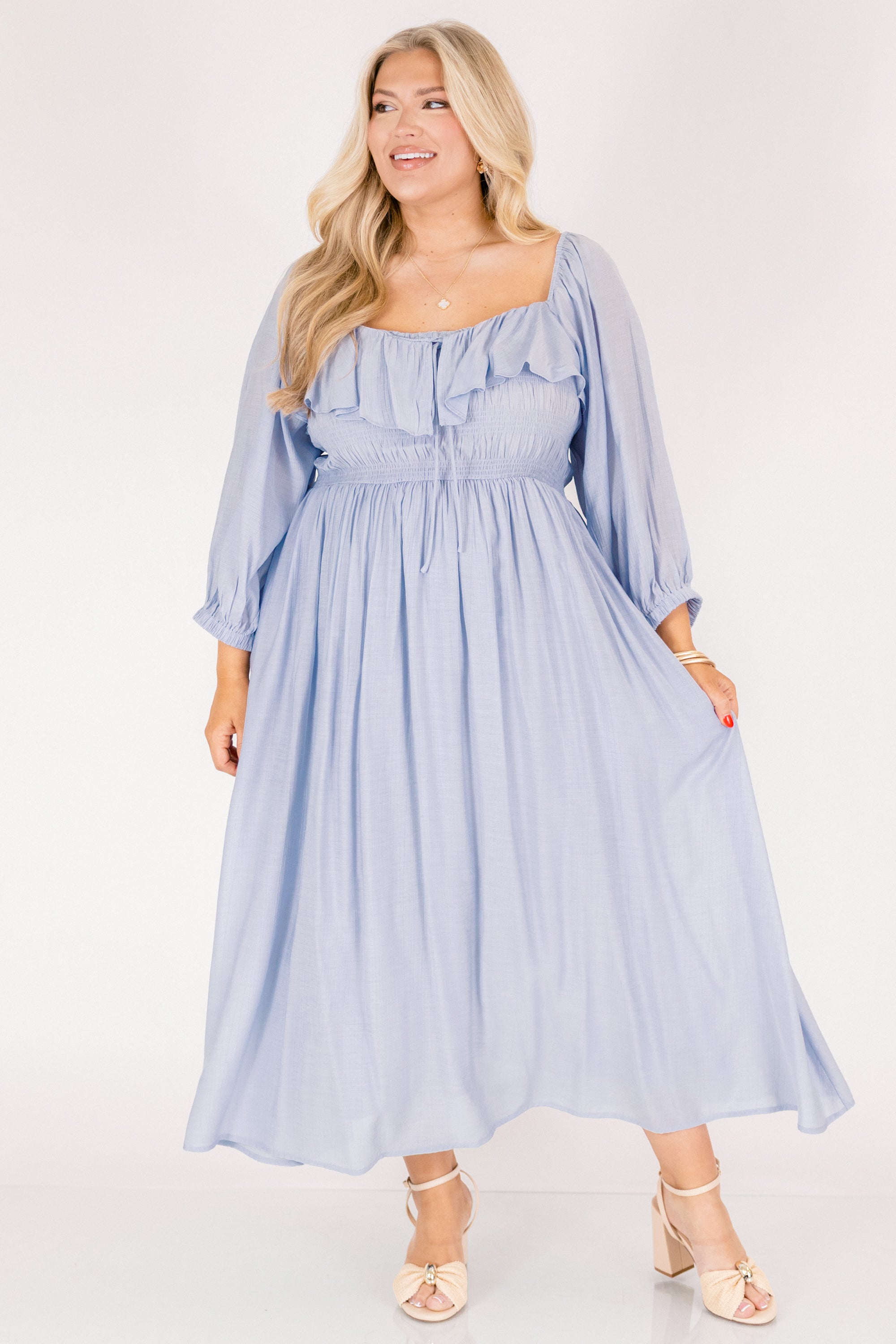 Grace Filled Dress, Sky