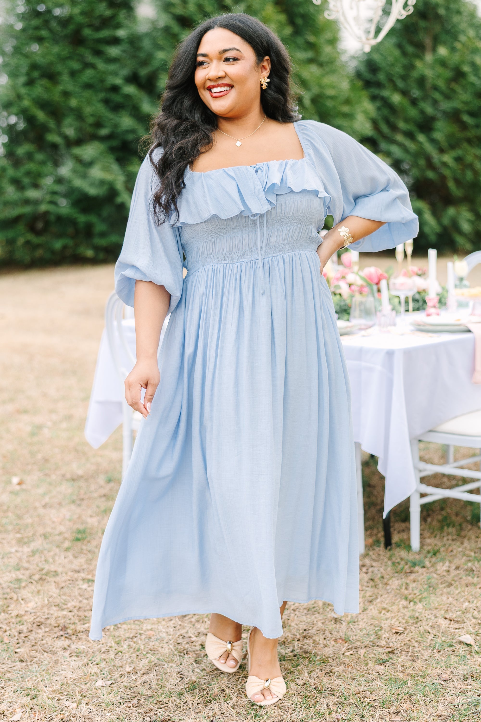 Grace Filled Dress, Sky