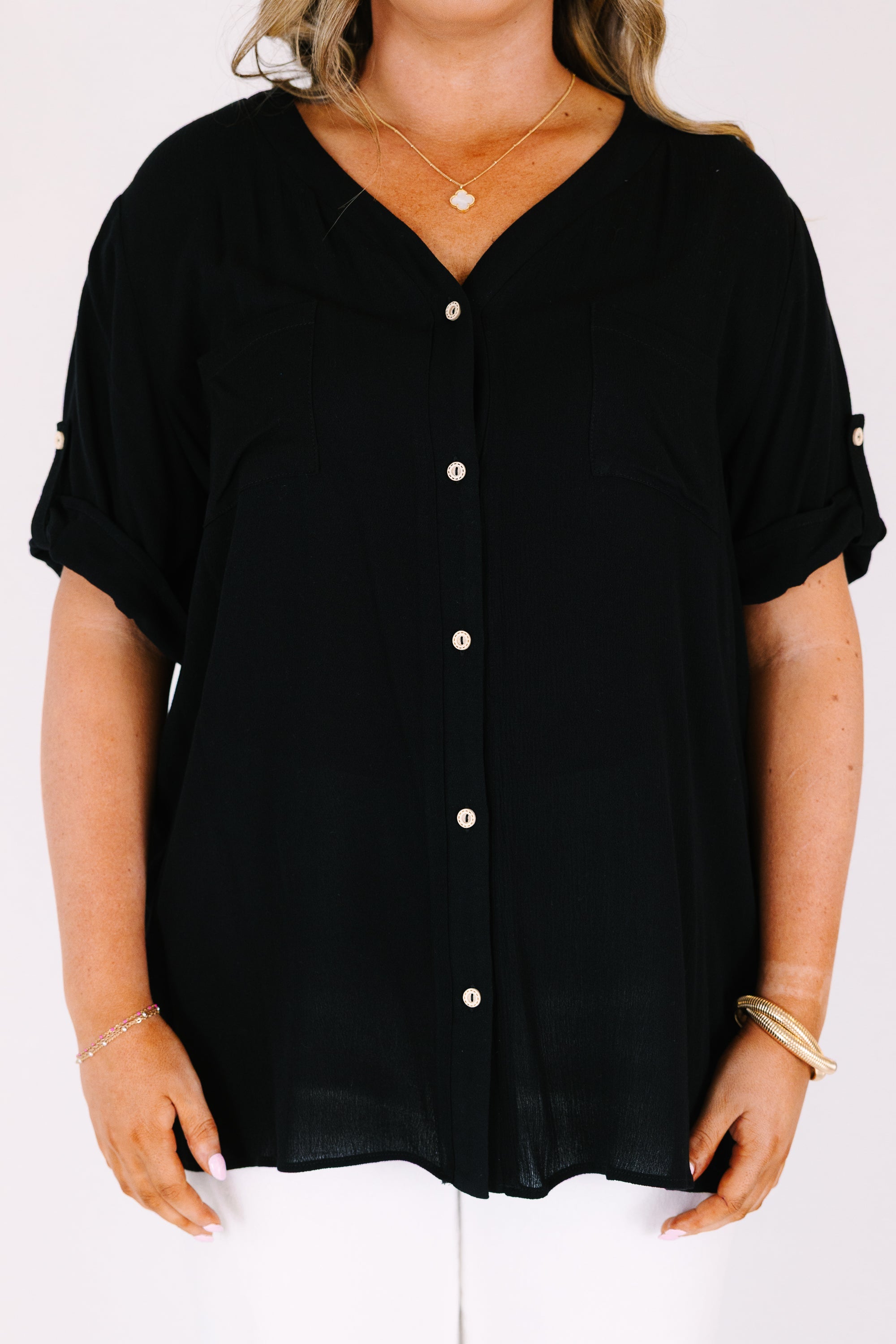 Great Days Ahead Top, Black