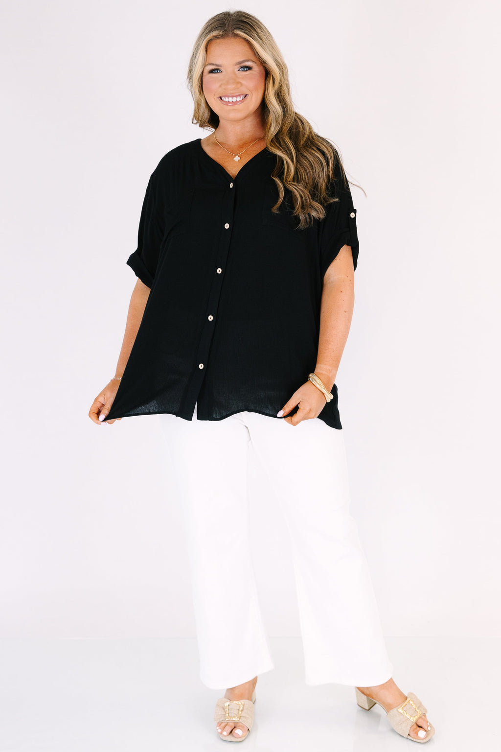 Great Days Ahead Top, Black