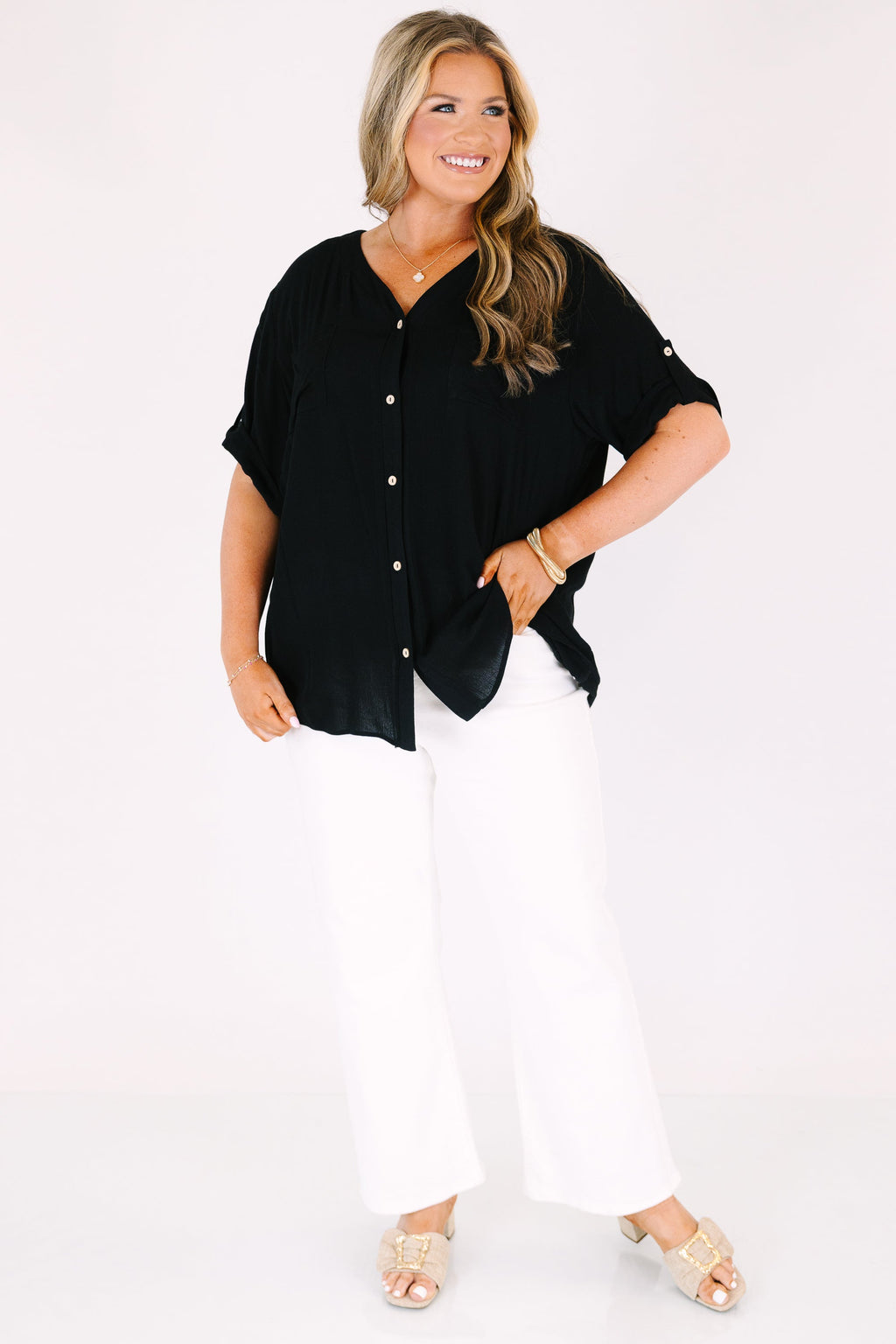 Great Days Ahead Top, Black