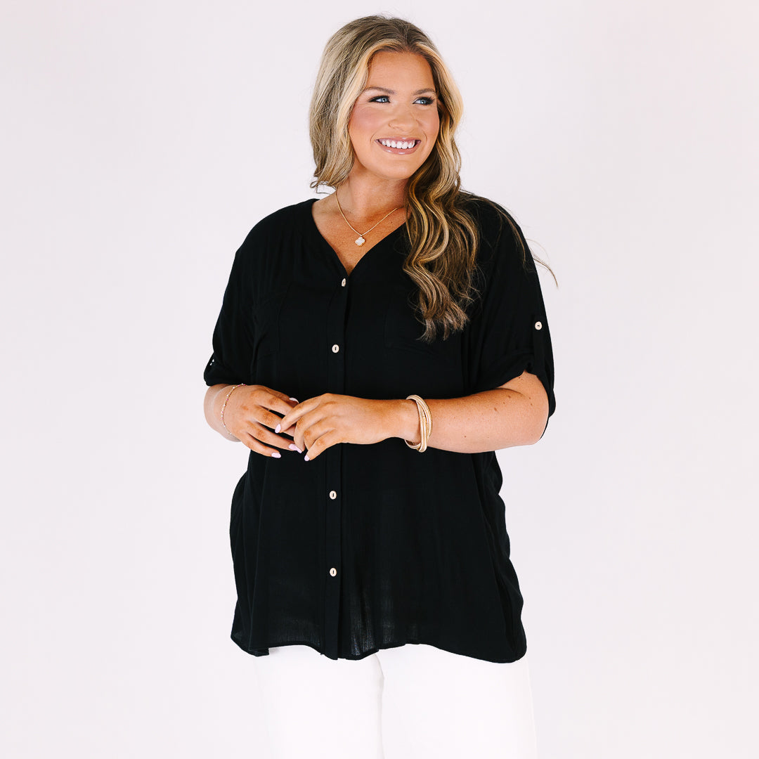 Great Days Ahead Top, Black