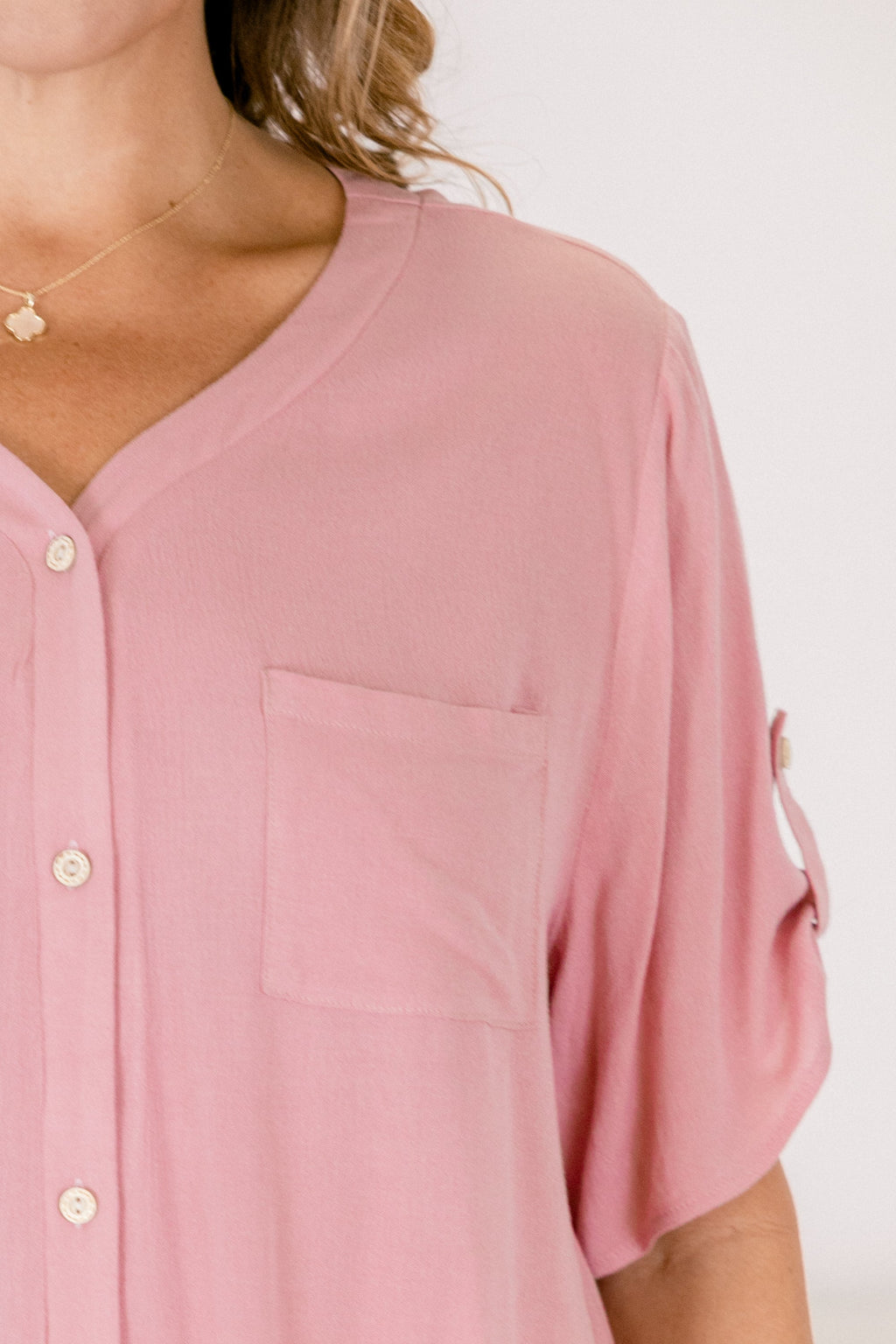 Great Days Ahead Top, Dusty Pink