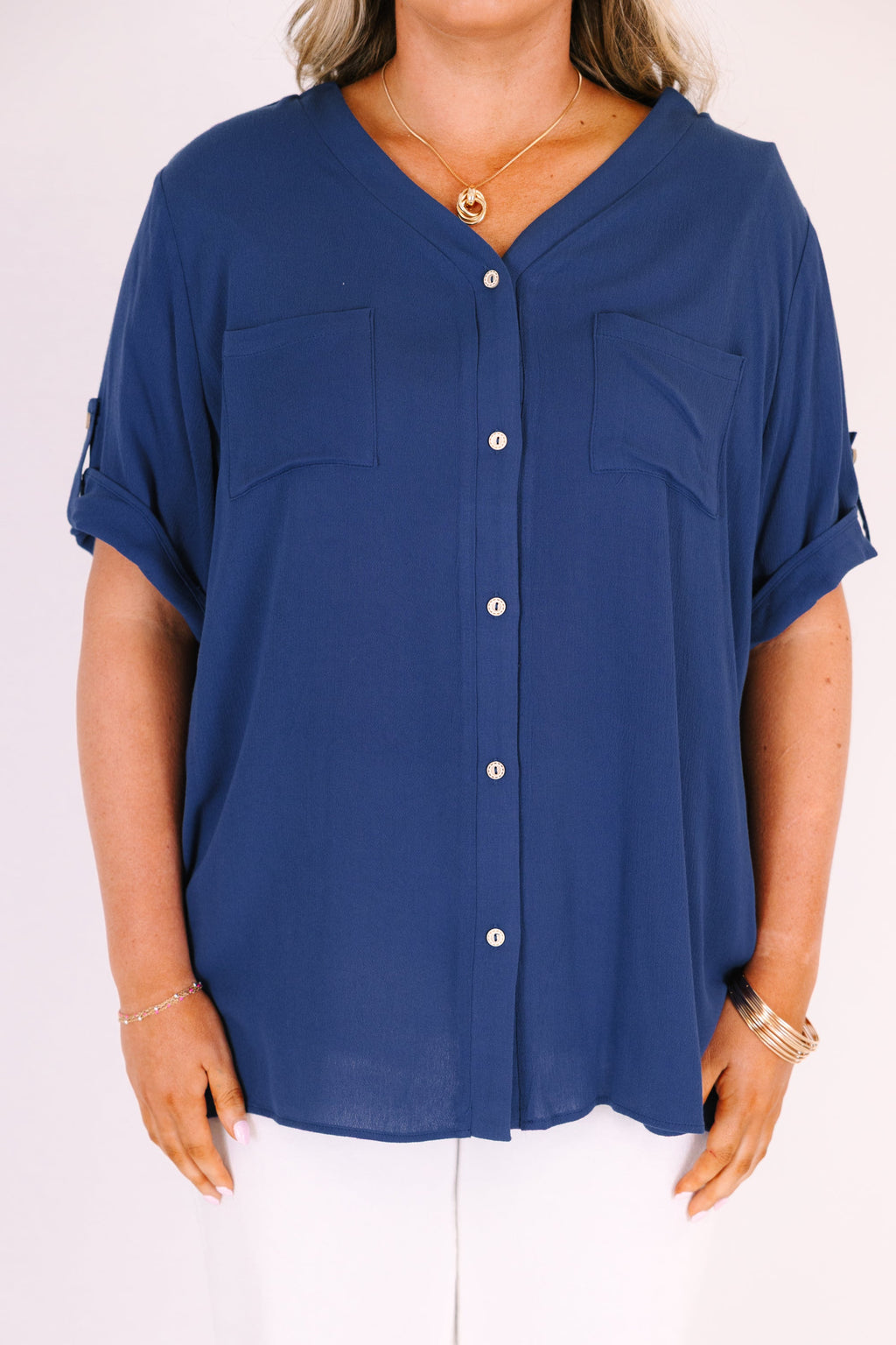 Great Days Ahead Top, Navy