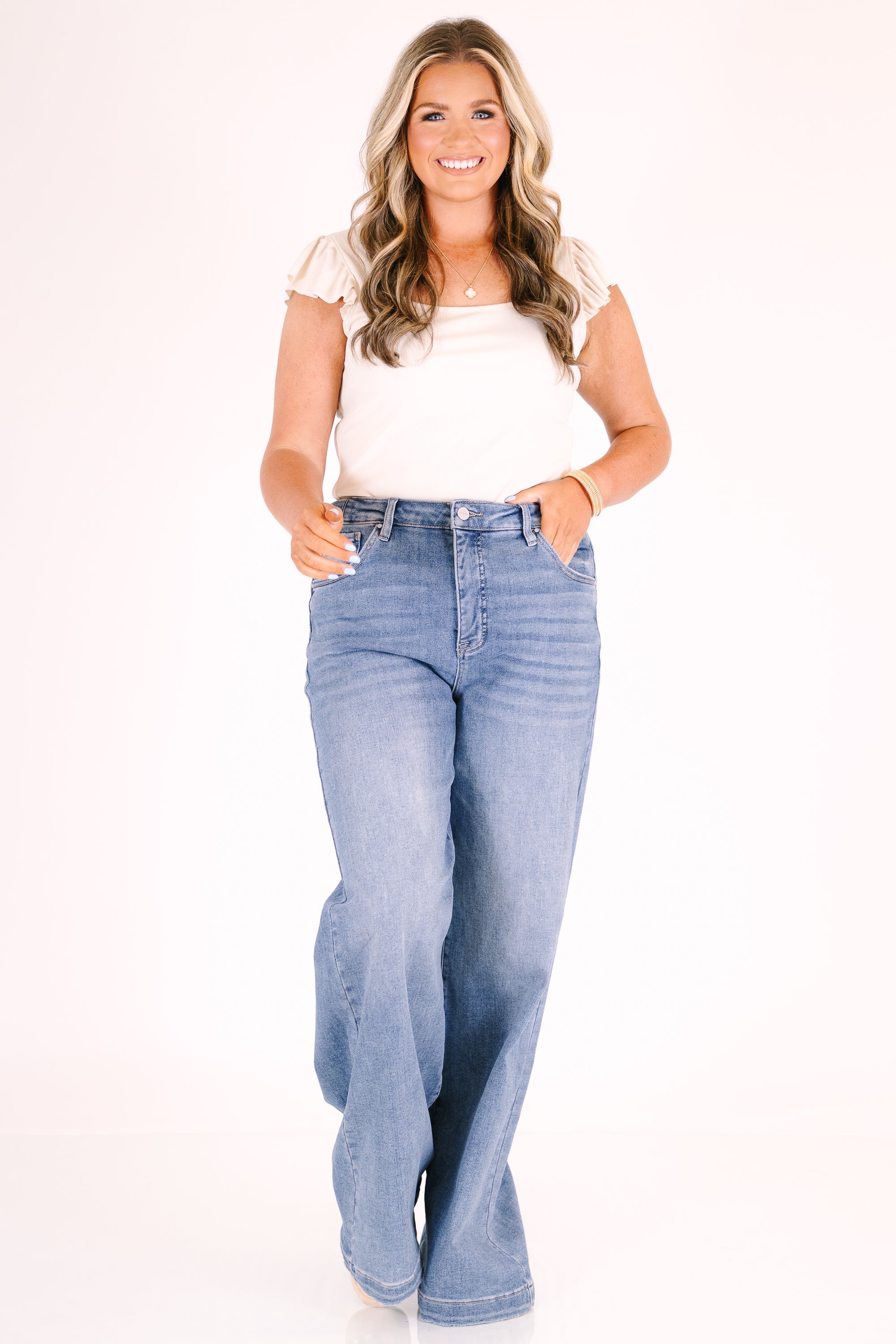 Guide The Way Jeans, Medium Wash