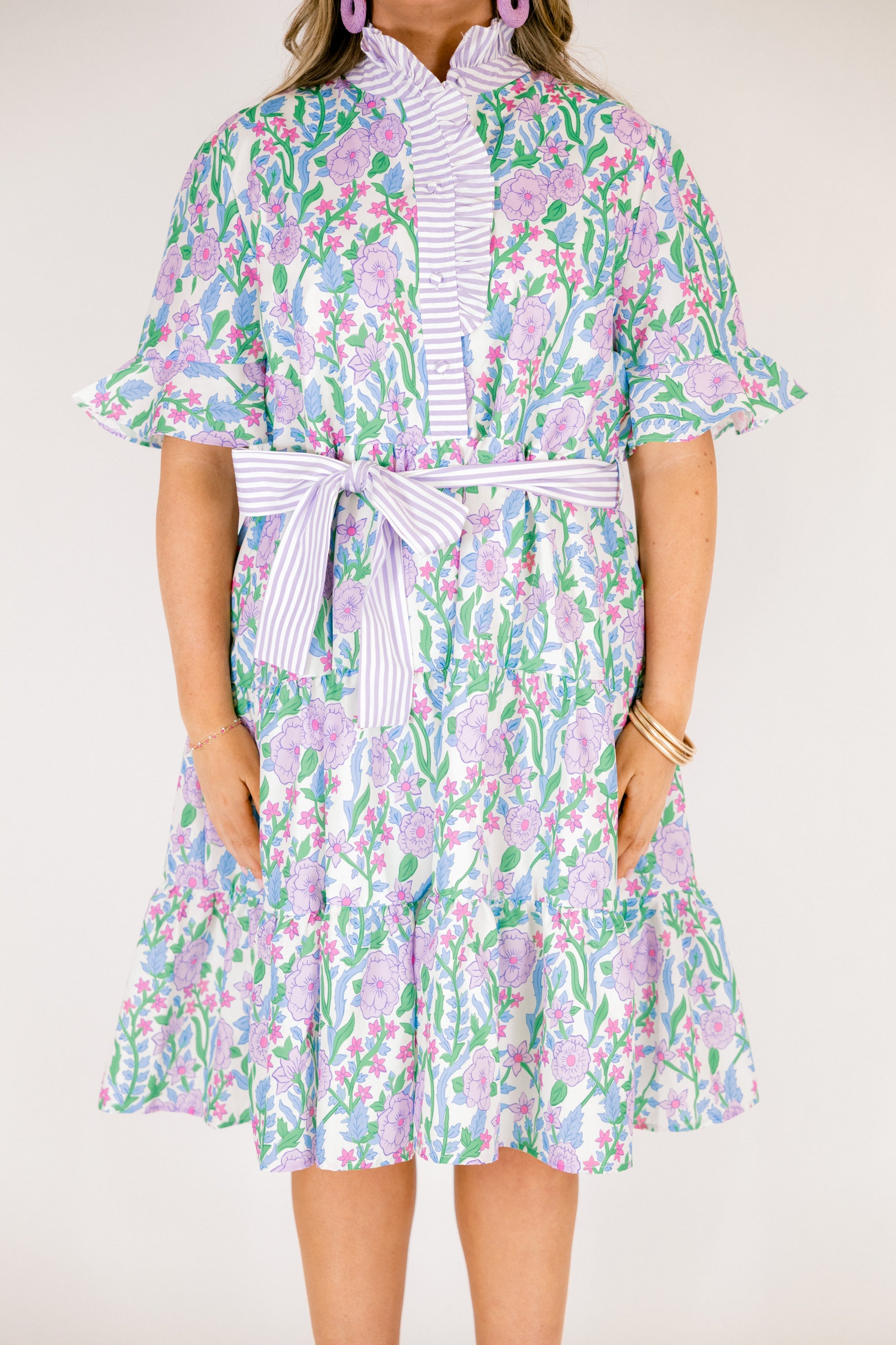 Half Truths Dress, Purple