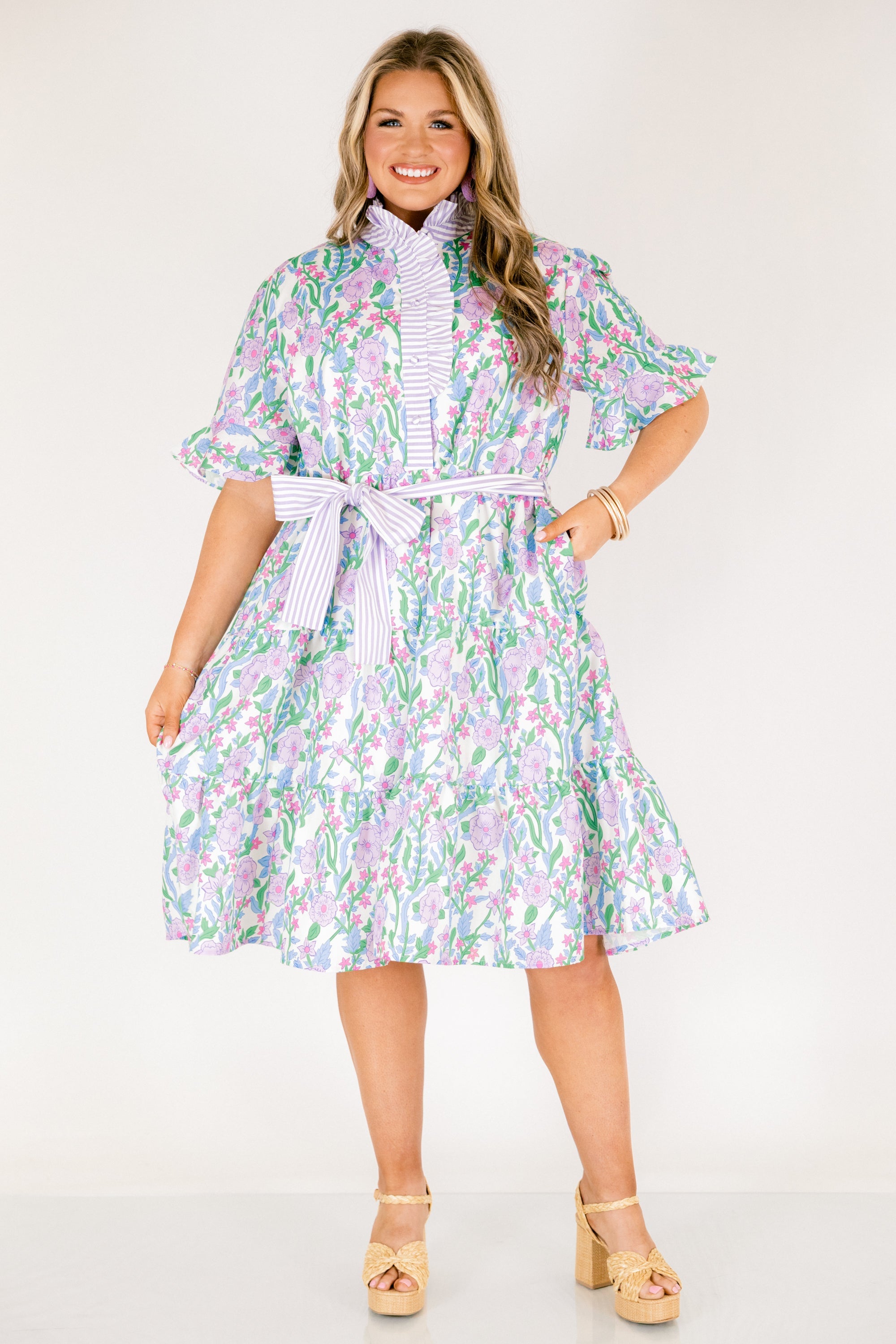 Half Truths Dress, Purple