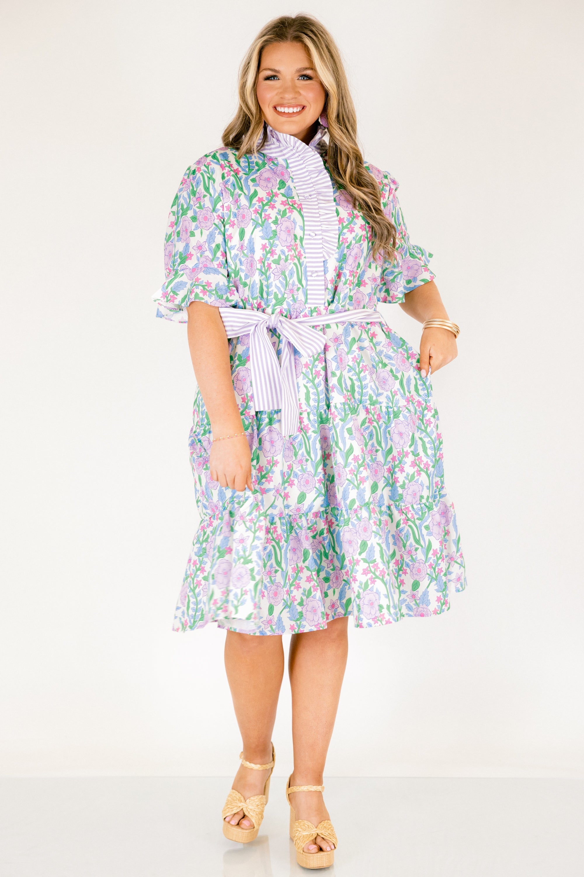 Half Truths Dress, Purple