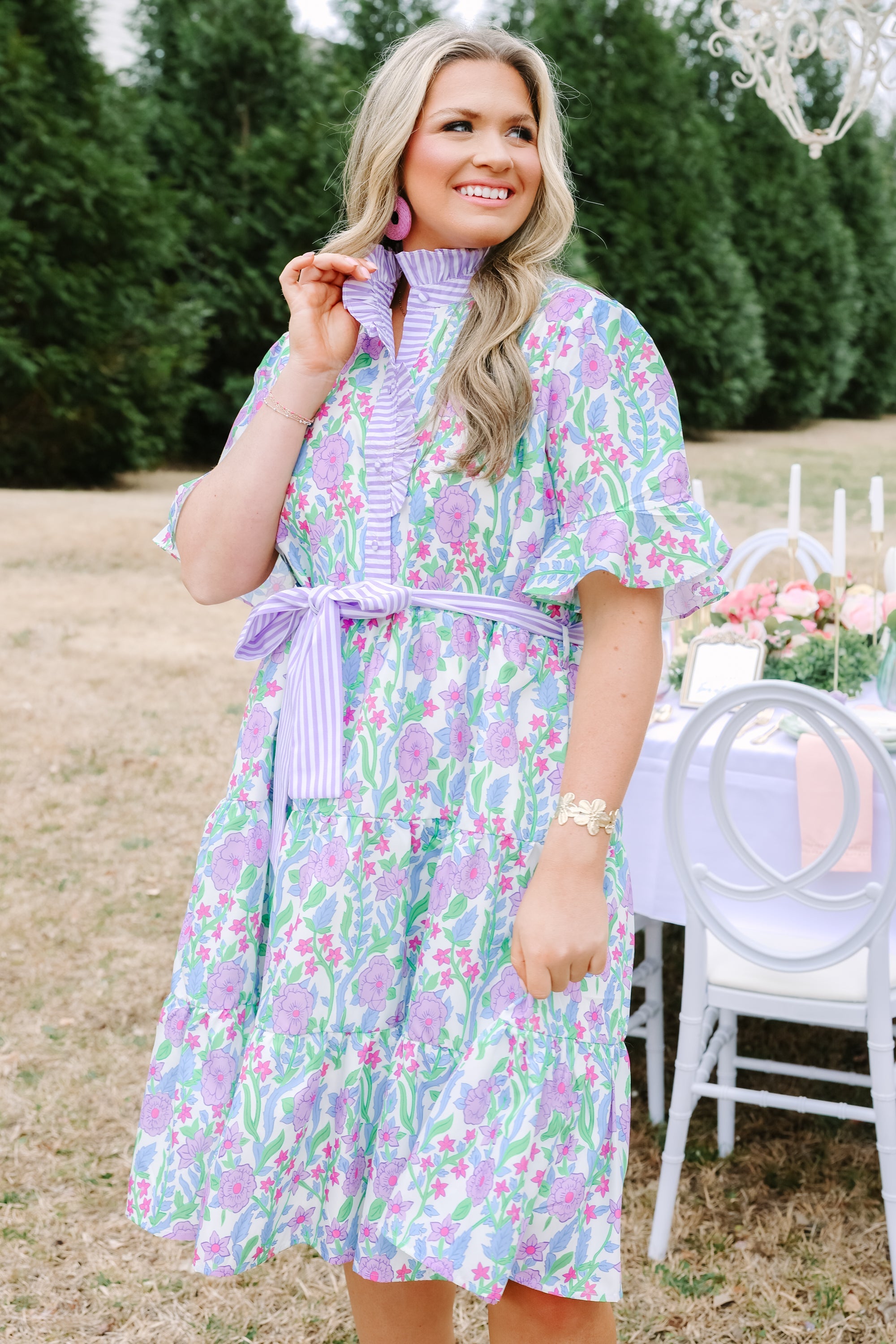 Half Truths Dress, Purple