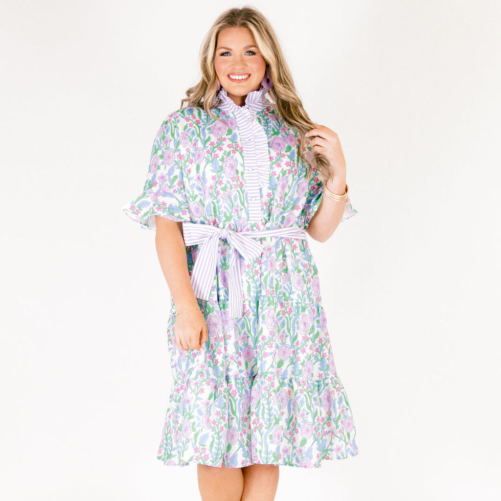 Half Truths Dress, Purple