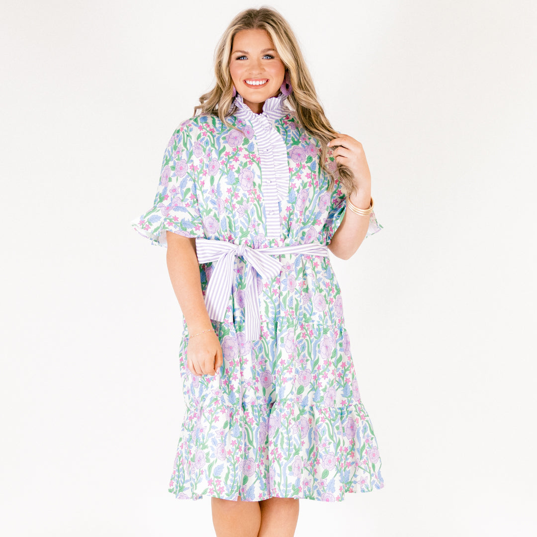 Half Truths Dress, Purple