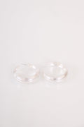 Halo Mist Hoops, Silver