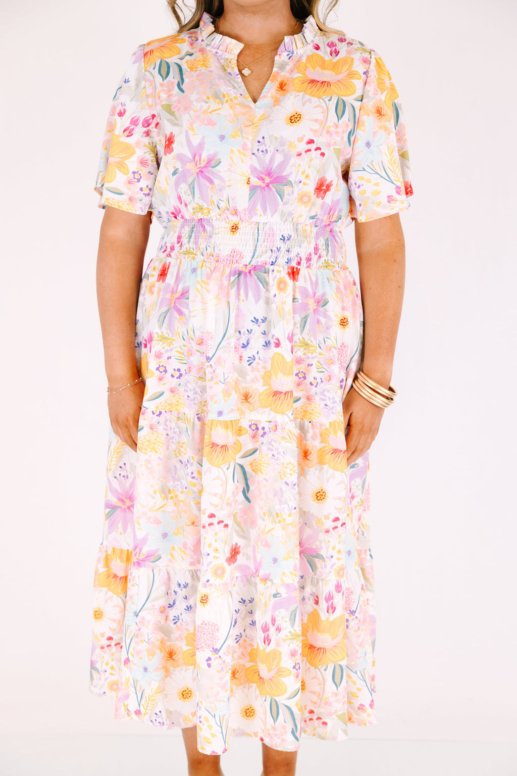 Happy To Be Me Dress, Lavender Mix