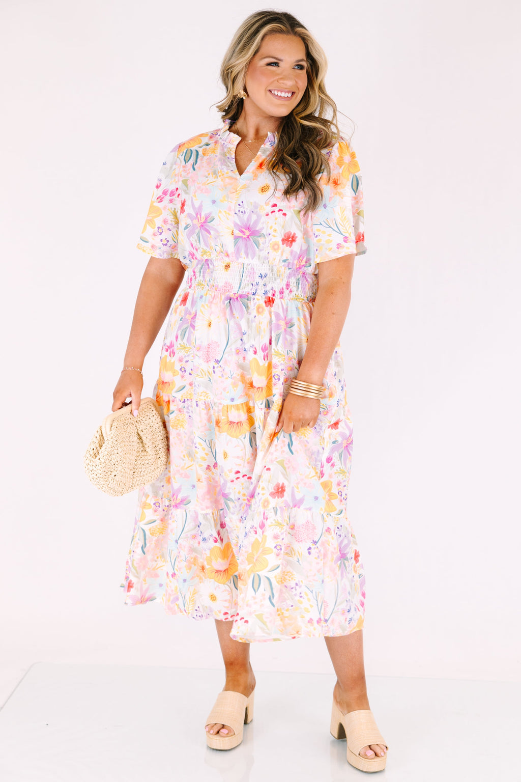 Happy To Be Me Dress, Lavender Mix