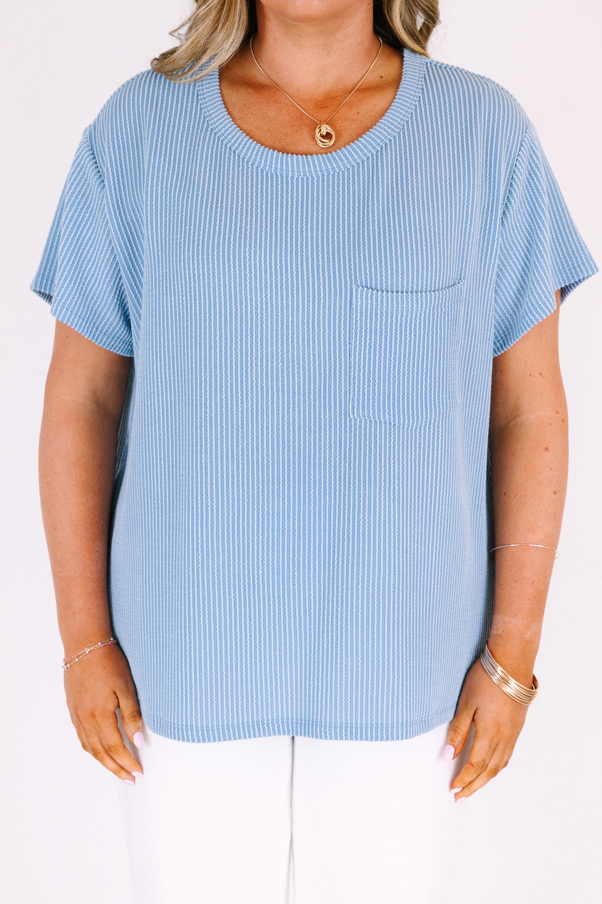 Headliner Top, Dusty Blue