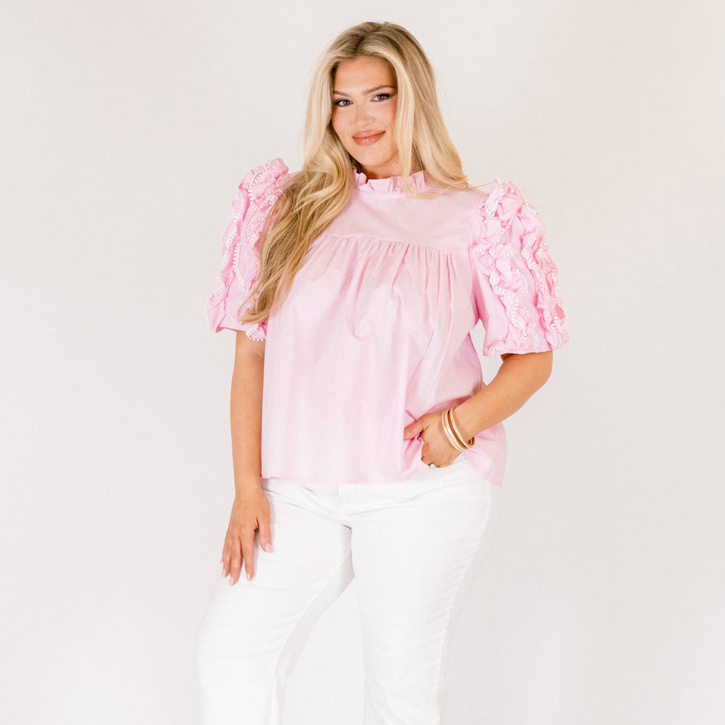 Heavenly Love Top, Light Pink