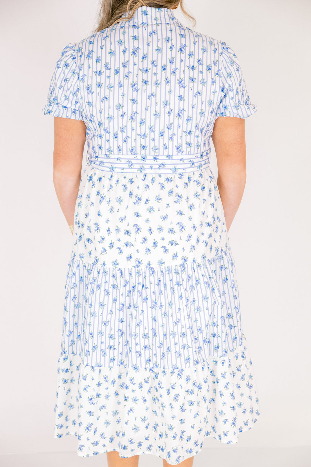 High Hopes Dress, Blue Floral Mix