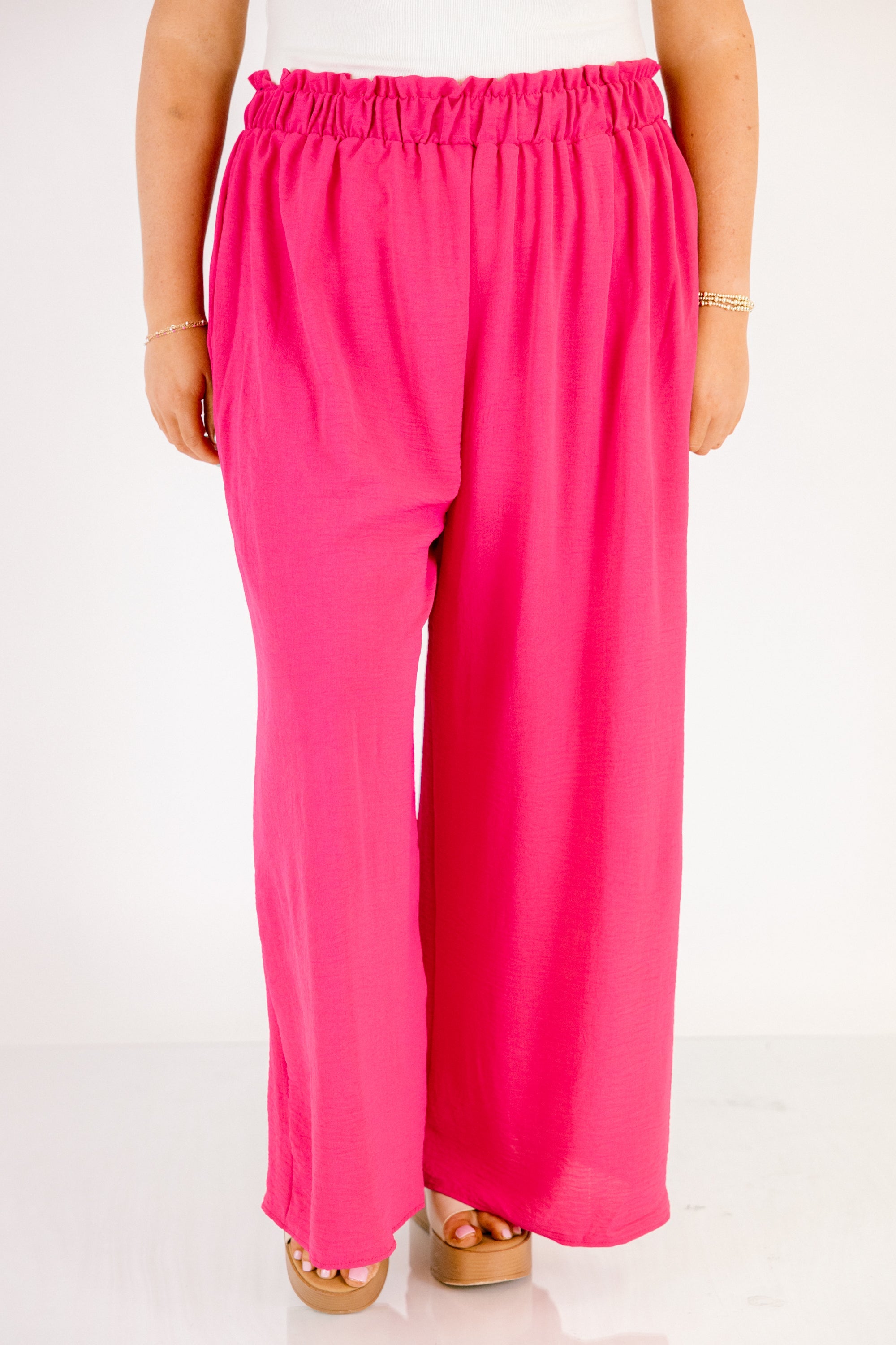 Hit The Town Pants, Fuchsia