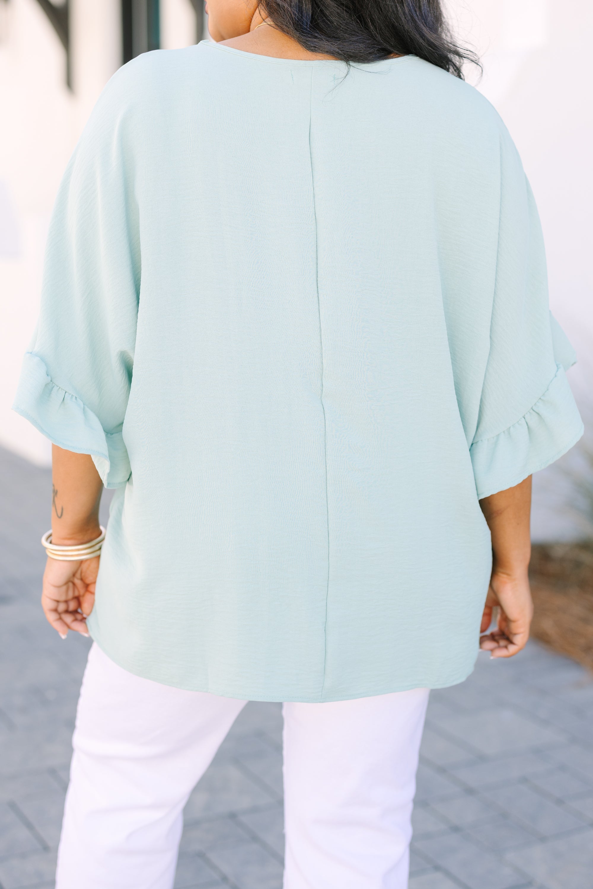 Holding Steady Top, Green