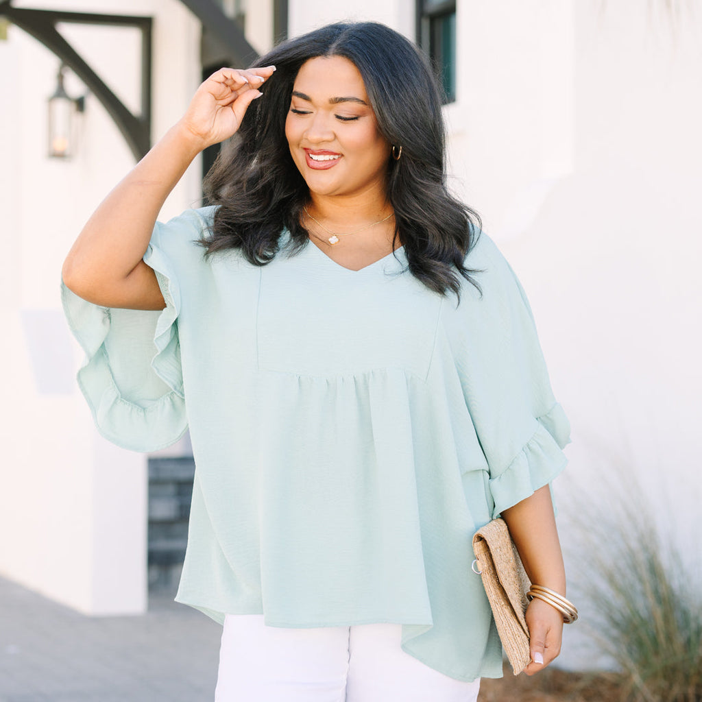 Holding Steady Top, Green