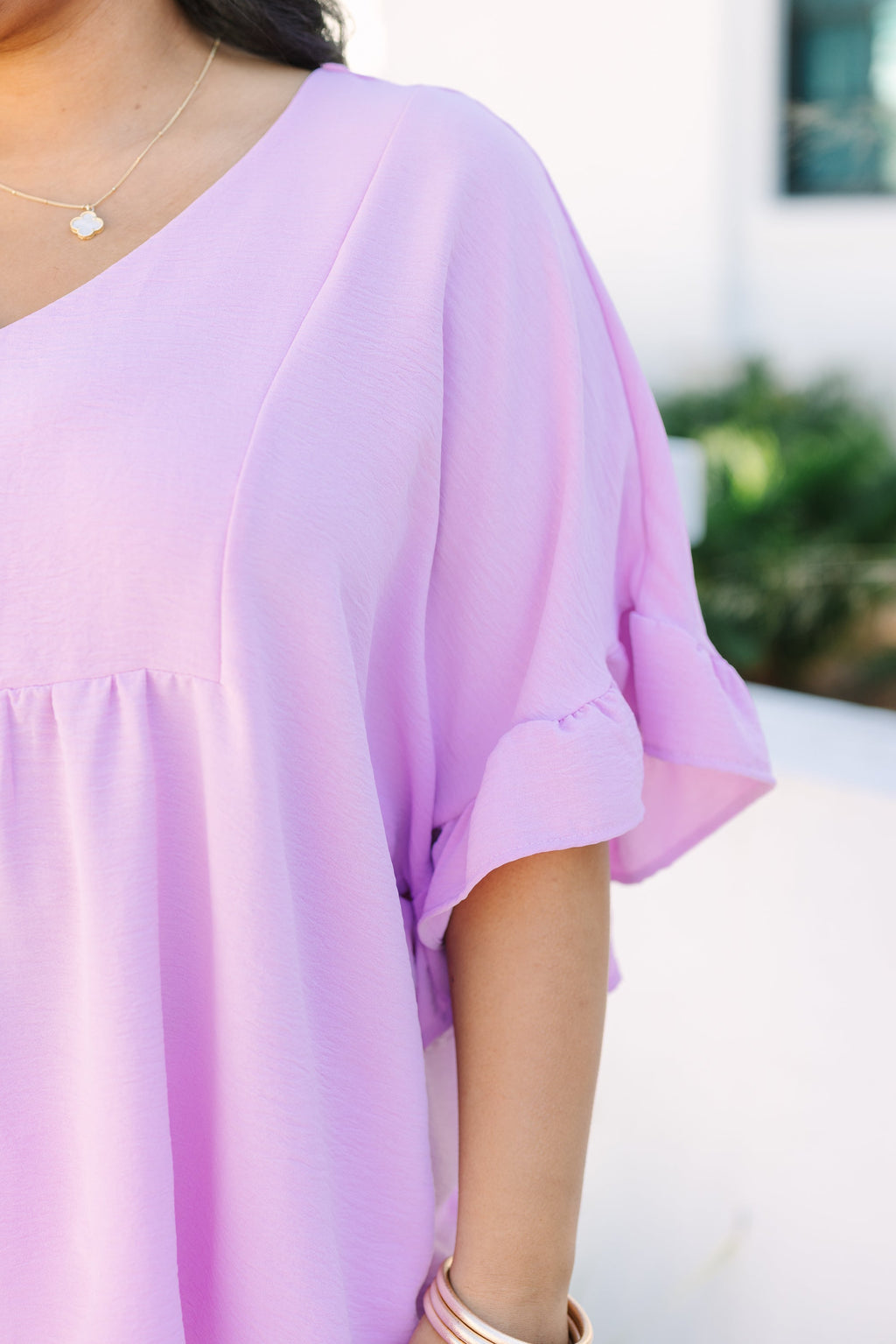 Holding Steady Top, Light Purple