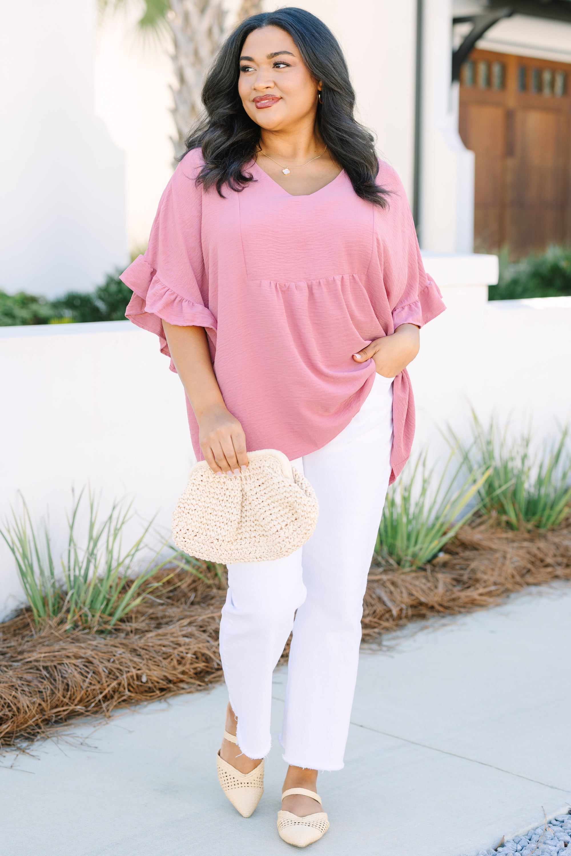 Holding Steady Top, Pink