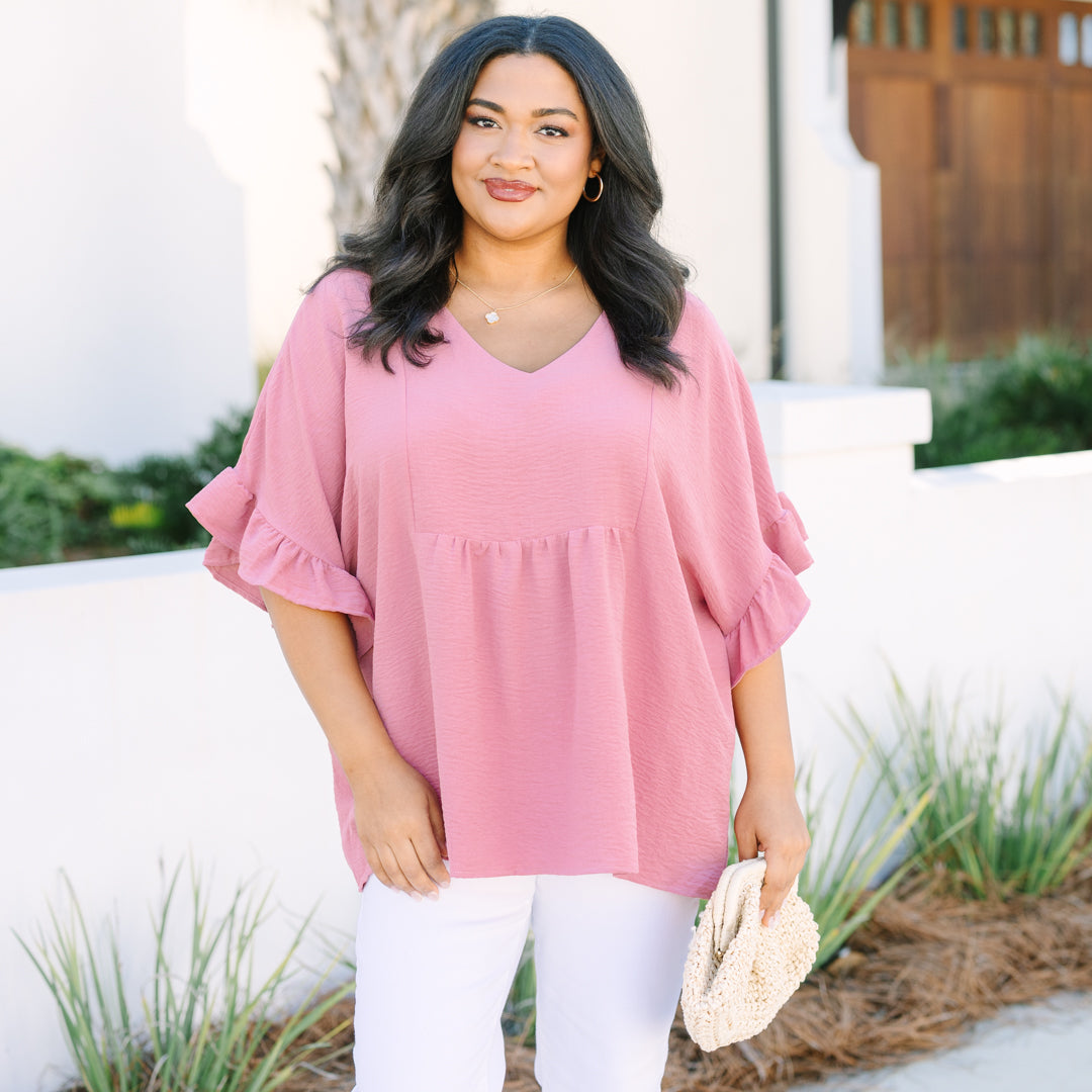 Holding Steady Top, Pink