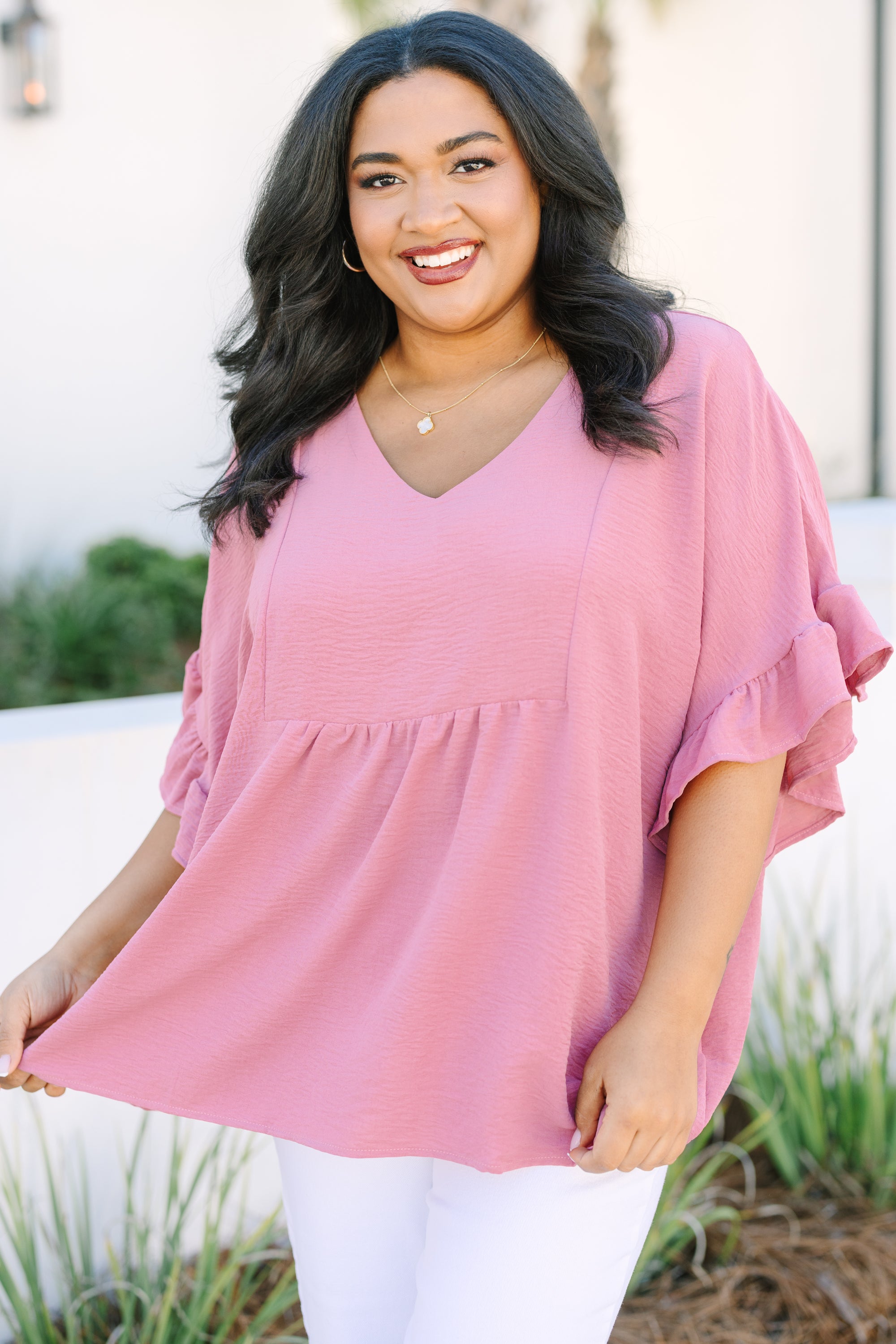 Holding Steady Top, Pink
