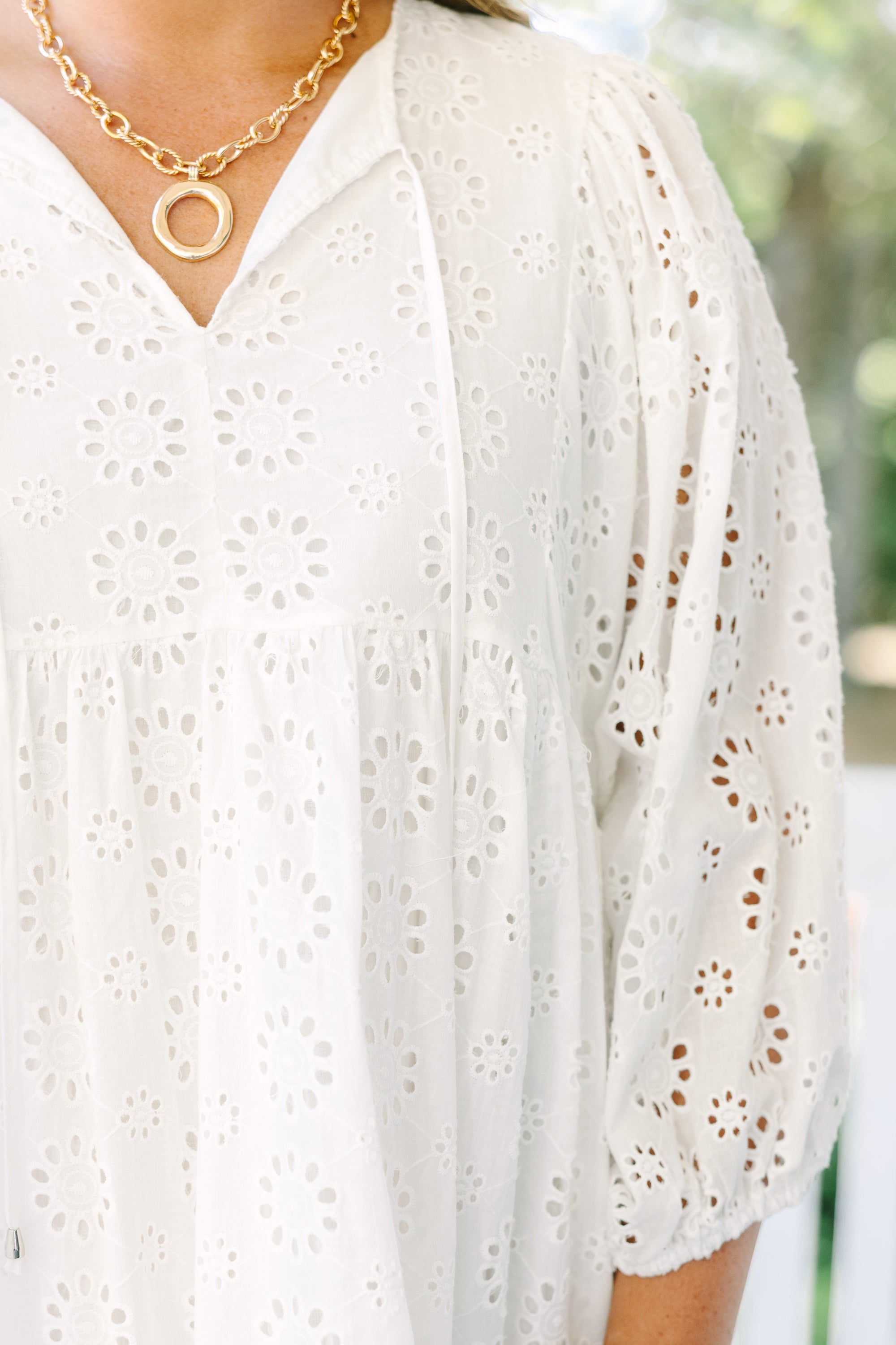 Honey Babe Dress, White